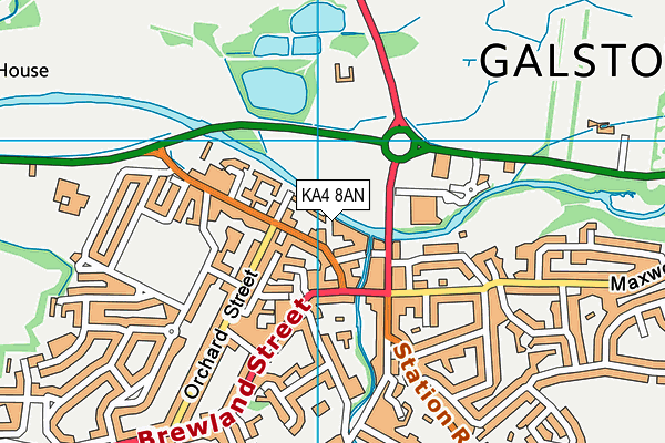 KA4 8AN map - OS VectorMap District (Ordnance Survey) KA4 8AN map - OS VectorMap District (Ordnance Survey)