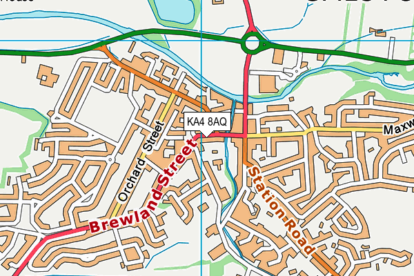 KA4 8AQ map - OS VectorMap District (Ordnance Survey) KA4 8AQ map - OS VectorMap District (Ordnance Survey)