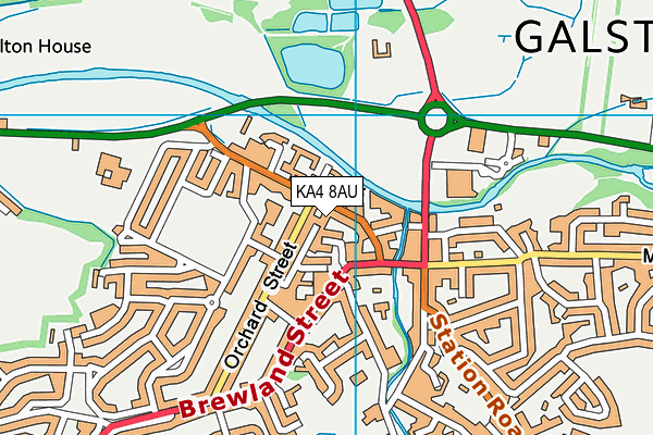 KA4 8AU map - OS VectorMap District (Ordnance Survey) KA4 8AU map - OS VectorMap District (Ordnance Survey)