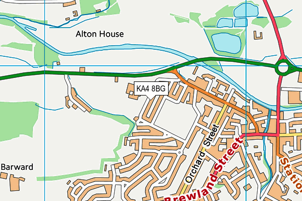 KA4 8BG map - OS VectorMap District (Ordnance Survey) KA4 8BG map - OS VectorMap District (Ordnance Survey)