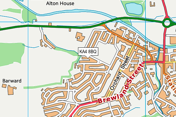 KA4 8BQ map - OS VectorMap District (Ordnance Survey) KA4 8BQ map - OS VectorMap District (Ordnance Survey)