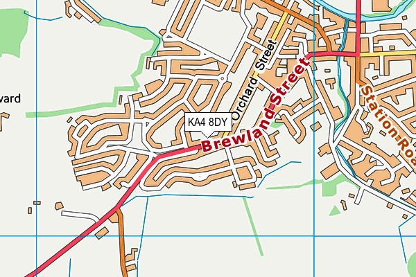 KA4 8DY map - OS VectorMap District (Ordnance Survey)