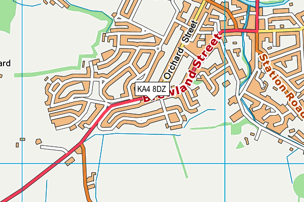 KA4 8DZ map - OS VectorMap District (Ordnance Survey) KA4 8DZ map - OS VectorMap District (Ordnance Survey)
