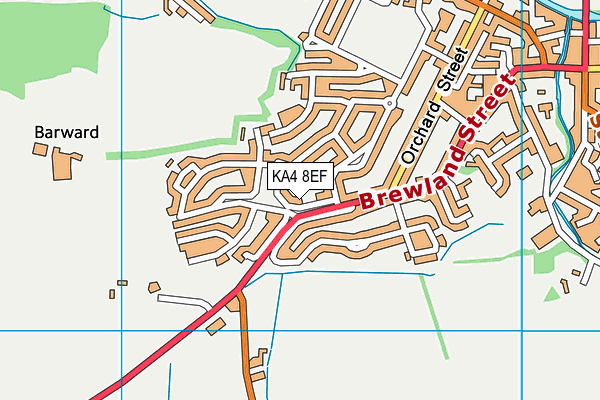 KA4 8EF map - OS VectorMap District (Ordnance Survey) KA4 8EF map - OS VectorMap District (Ordnance Survey)