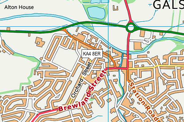 KA4 8ER map - OS VectorMap District (Ordnance Survey) KA4 8ER map - OS VectorMap District (Ordnance Survey)