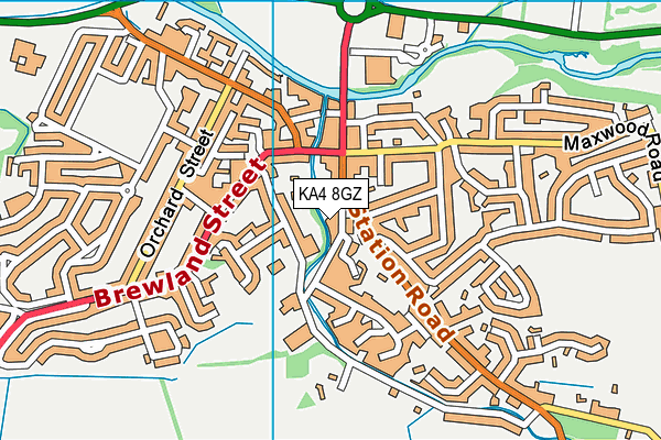 KA4 8GZ map - OS VectorMap District (Ordnance Survey) KA4 8GZ map - OS VectorMap District (Ordnance Survey)