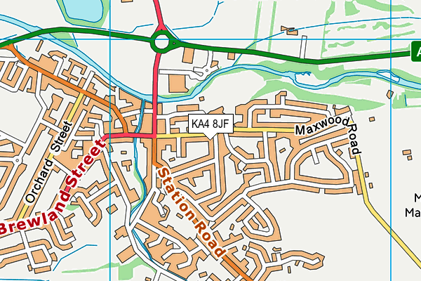 KA4 8JF map - OS VectorMap District (Ordnance Survey) KA4 8JF map - OS VectorMap District (Ordnance Survey)