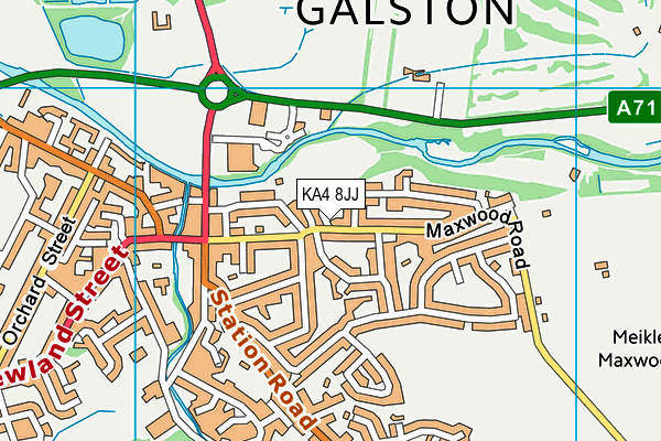 KA4 8JJ map - OS VectorMap District (Ordnance Survey) KA4 8JJ map - OS VectorMap District (Ordnance Survey)