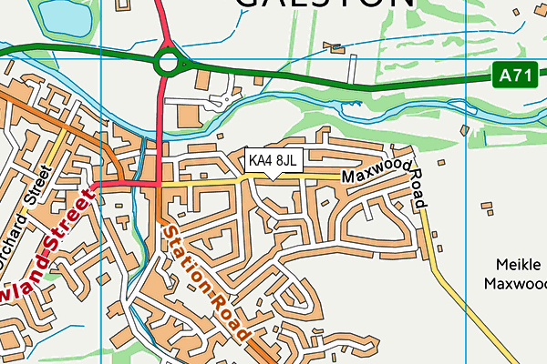 KA4 8JL map - OS VectorMap District (Ordnance Survey) KA4 8JL map - OS VectorMap District (Ordnance Survey)