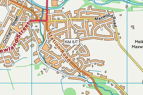 KA4 8JT map - OS VectorMap District (Ordnance Survey) KA4 8JT map - OS VectorMap District (Ordnance Survey)