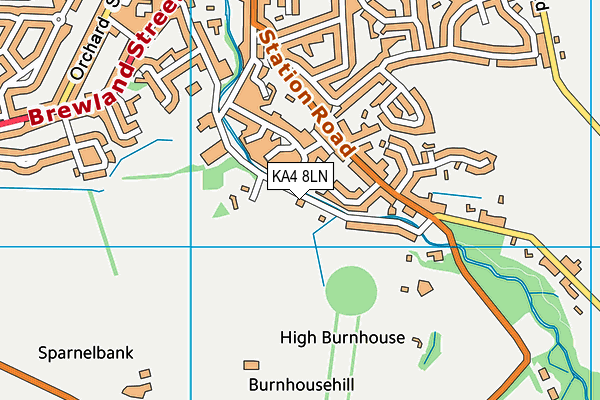 KA4 8LN map - OS VectorMap District (Ordnance Survey) KA4 8LN map - OS VectorMap District (Ordnance Survey)