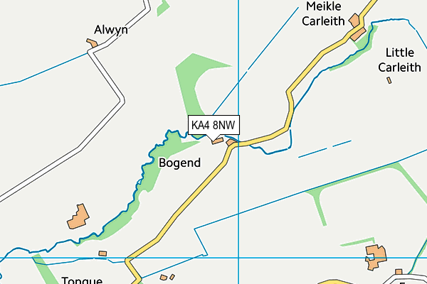KA4 8NW map - OS VectorMap District (Ordnance Survey) KA4 8NW map - OS VectorMap District (Ordnance Survey)