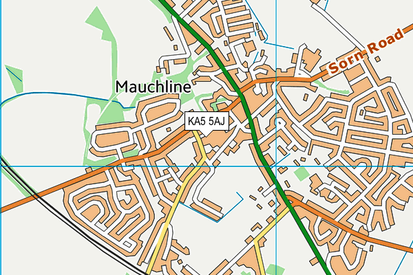 KA5 5AJ map - OS VectorMap District (Ordnance Survey) KA5 5AJ map - OS VectorMap District (Ordnance Survey)