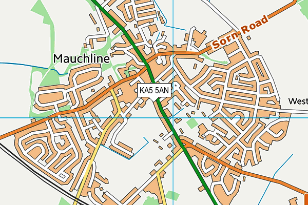 KA5 5AN map - OS VectorMap District (Ordnance Survey) KA5 5AN map - OS VectorMap District (Ordnance Survey)