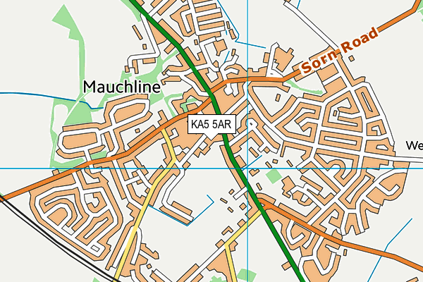 KA5 5AR map - OS VectorMap District (Ordnance Survey) KA5 5AR map - OS VectorMap District (Ordnance Survey)