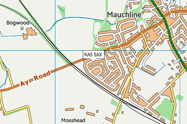 KA5 5AX map - OS VectorMap District (Ordnance Survey) KA5 5AX map - OS VectorMap District (Ordnance Survey)