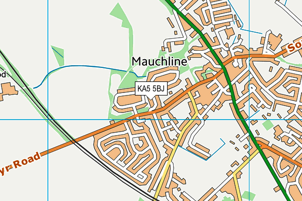 KA5 5BJ map - OS VectorMap District (Ordnance Survey) KA5 5BJ map - OS VectorMap District (Ordnance Survey)