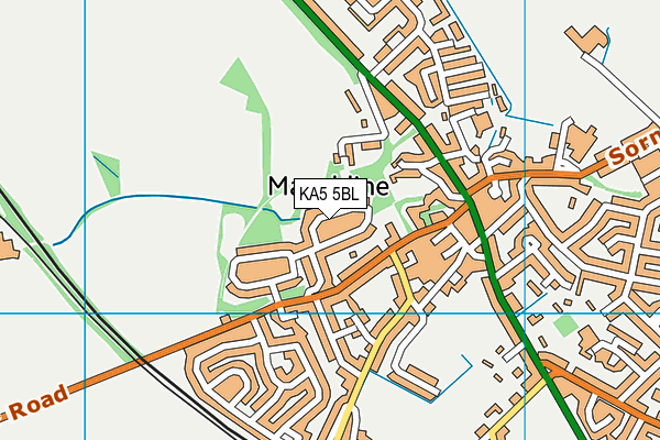 KA5 5BL map - OS VectorMap District (Ordnance Survey) KA5 5BL map - OS VectorMap District (Ordnance Survey)