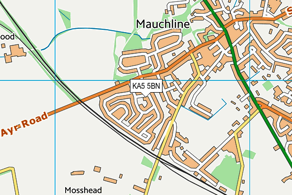 KA5 5BN map - OS VectorMap District (Ordnance Survey) KA5 5BN map - OS VectorMap District (Ordnance Survey)