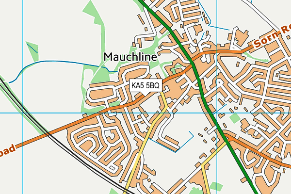 KA5 5BQ map - OS VectorMap District (Ordnance Survey) KA5 5BQ map - OS VectorMap District (Ordnance Survey)