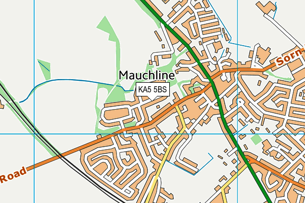 KA5 5BS map - OS VectorMap District (Ordnance Survey) KA5 5BS map - OS VectorMap District (Ordnance Survey)