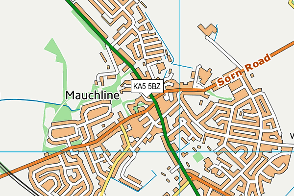 KA5 5BZ map - OS VectorMap District (Ordnance Survey) KA5 5BZ map - OS VectorMap District (Ordnance Survey)