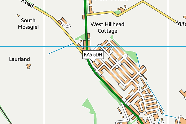 KA5 5DH map - OS VectorMap District (Ordnance Survey) KA5 5DH map - OS VectorMap District (Ordnance Survey)