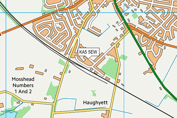 KA5 5EW map - OS VectorMap District (Ordnance Survey) KA5 5EW map - OS VectorMap District (Ordnance Survey)