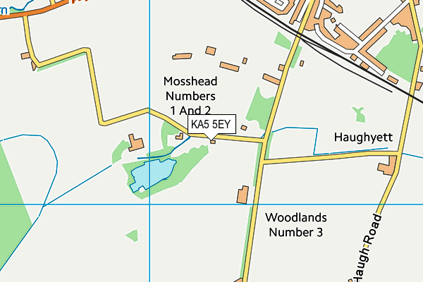 KA5 5EY map - OS VectorMap District (Ordnance Survey) KA5 5EY map - OS VectorMap District (Ordnance Survey)