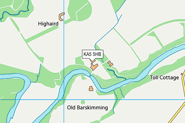 KA5 5HB map - OS VectorMap District (Ordnance Survey) KA5 5HB map - OS VectorMap District (Ordnance Survey)
