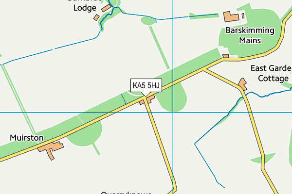 KA5 5HJ map - OS VectorMap District (Ordnance Survey) KA5 5HJ map - OS VectorMap District (Ordnance Survey)