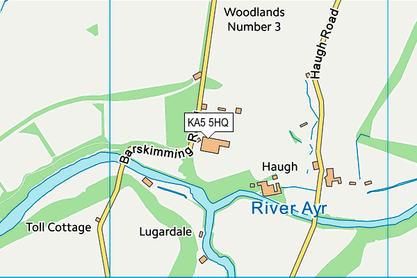 KA5 5HQ map - OS VectorMap District (Ordnance Survey) KA5 5HQ map - OS VectorMap District (Ordnance Survey)