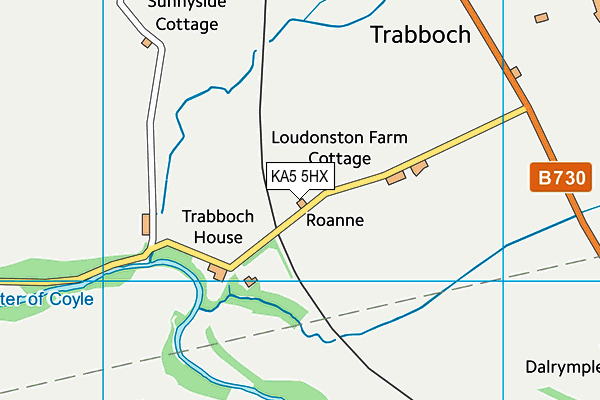 KA5 5HX map - OS VectorMap District (Ordnance Survey) KA5 5HX map - OS VectorMap District (Ordnance Survey)