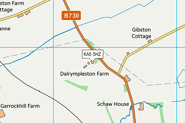 KA5 5HZ map - OS VectorMap District (Ordnance Survey) KA5 5HZ map - OS VectorMap District (Ordnance Survey)