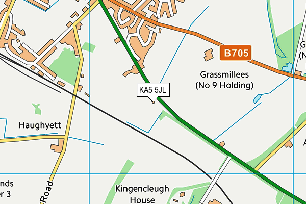 KA5 5JL map - OS VectorMap District (Ordnance Survey) KA5 5JL map - OS VectorMap District (Ordnance Survey)