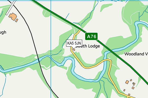KA5 5JN map - OS VectorMap District (Ordnance Survey) KA5 5JN map - OS VectorMap District (Ordnance Survey)