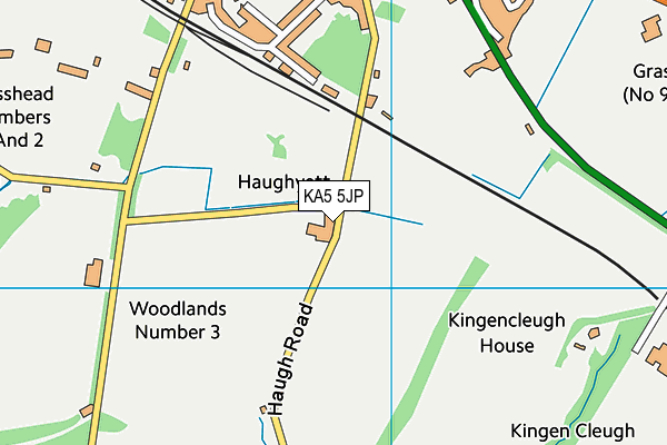 KA5 5JP map - OS VectorMap District (Ordnance Survey)