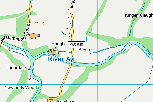 KA5 5JR map - OS VectorMap District (Ordnance Survey)