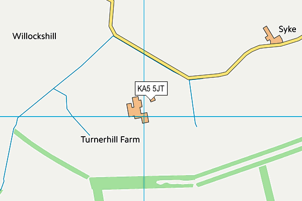 KA5 5JT map - OS VectorMap District (Ordnance Survey)