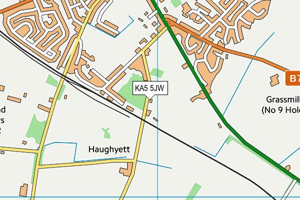 KA5 5JW map - OS VectorMap District (Ordnance Survey) KA5 5JW map - OS VectorMap District (Ordnance Survey)