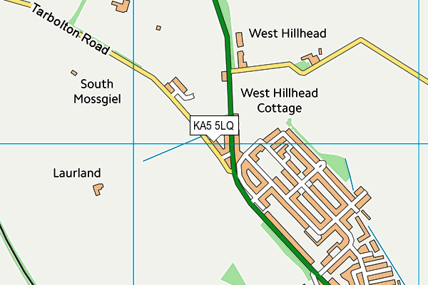 KA5 5LQ map - OS VectorMap District (Ordnance Survey) KA5 5LQ map - OS VectorMap District (Ordnance Survey)
