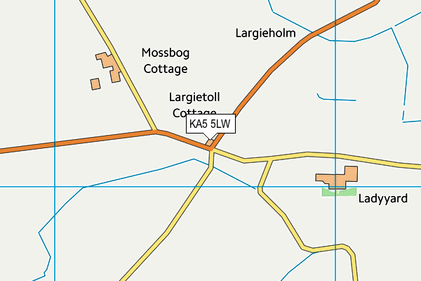 KA5 5LW map - OS VectorMap District (Ordnance Survey) KA5 5LW map - OS VectorMap District (Ordnance Survey)