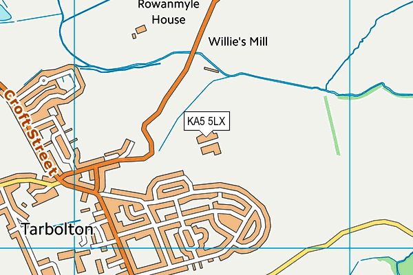 KA5 5LX map - OS VectorMap District (Ordnance Survey) KA5 5LX map - OS VectorMap District (Ordnance Survey)