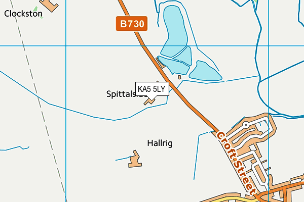 KA5 5LY map - OS VectorMap District (Ordnance Survey) KA5 5LY map - OS VectorMap District (Ordnance Survey)