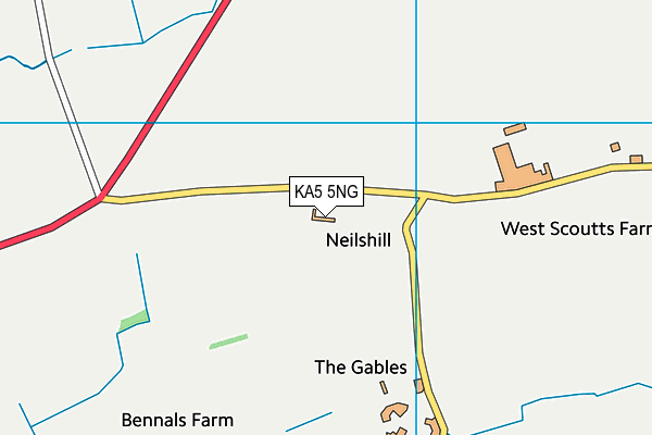 KA5 5NG map - OS VectorMap District (Ordnance Survey) KA5 5NG map - OS VectorMap District (Ordnance Survey)