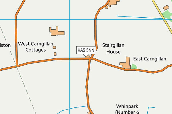 KA5 5NN map - OS VectorMap District (Ordnance Survey) KA5 5NN map - OS VectorMap District (Ordnance Survey)
