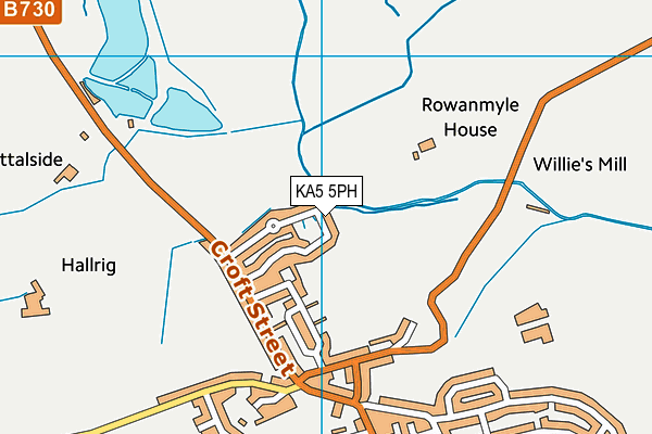 KA5 5PH map - OS VectorMap District (Ordnance Survey) KA5 5PH map - OS VectorMap District (Ordnance Survey)