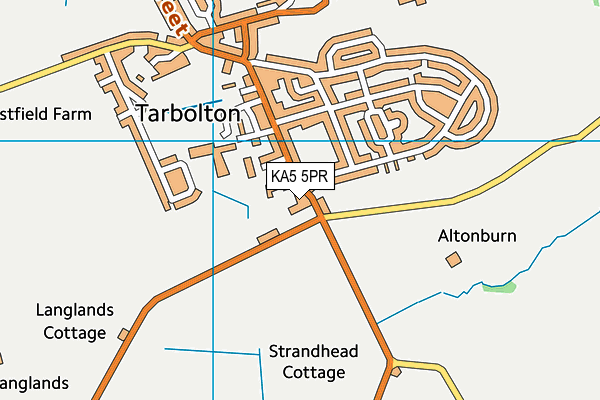 KA5 5PR map - OS VectorMap District (Ordnance Survey) KA5 5PR map - OS VectorMap District (Ordnance Survey)
