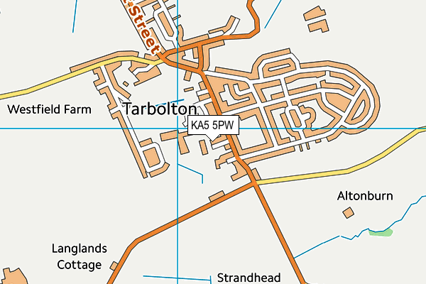 KA5 5PW map - OS VectorMap District (Ordnance Survey)
