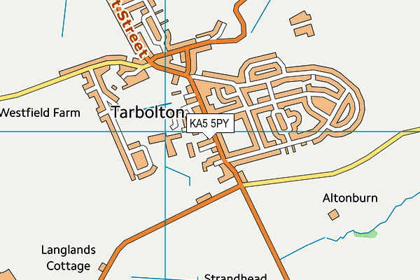 KA5 5PY map - OS VectorMap District (Ordnance Survey) KA5 5PY map - OS VectorMap District (Ordnance Survey)
